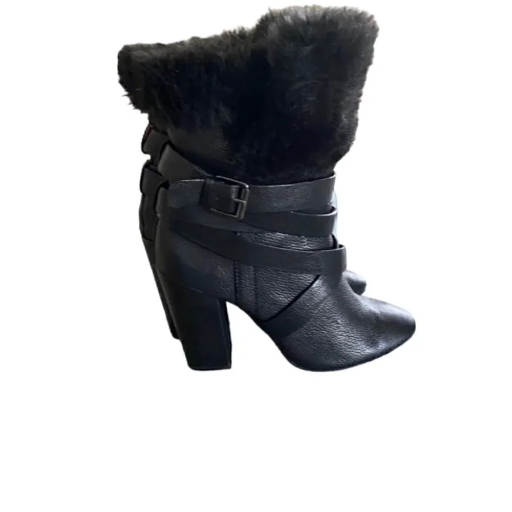 Pour La Victoire Bionda Bootie with Faux Fur Cuff 9